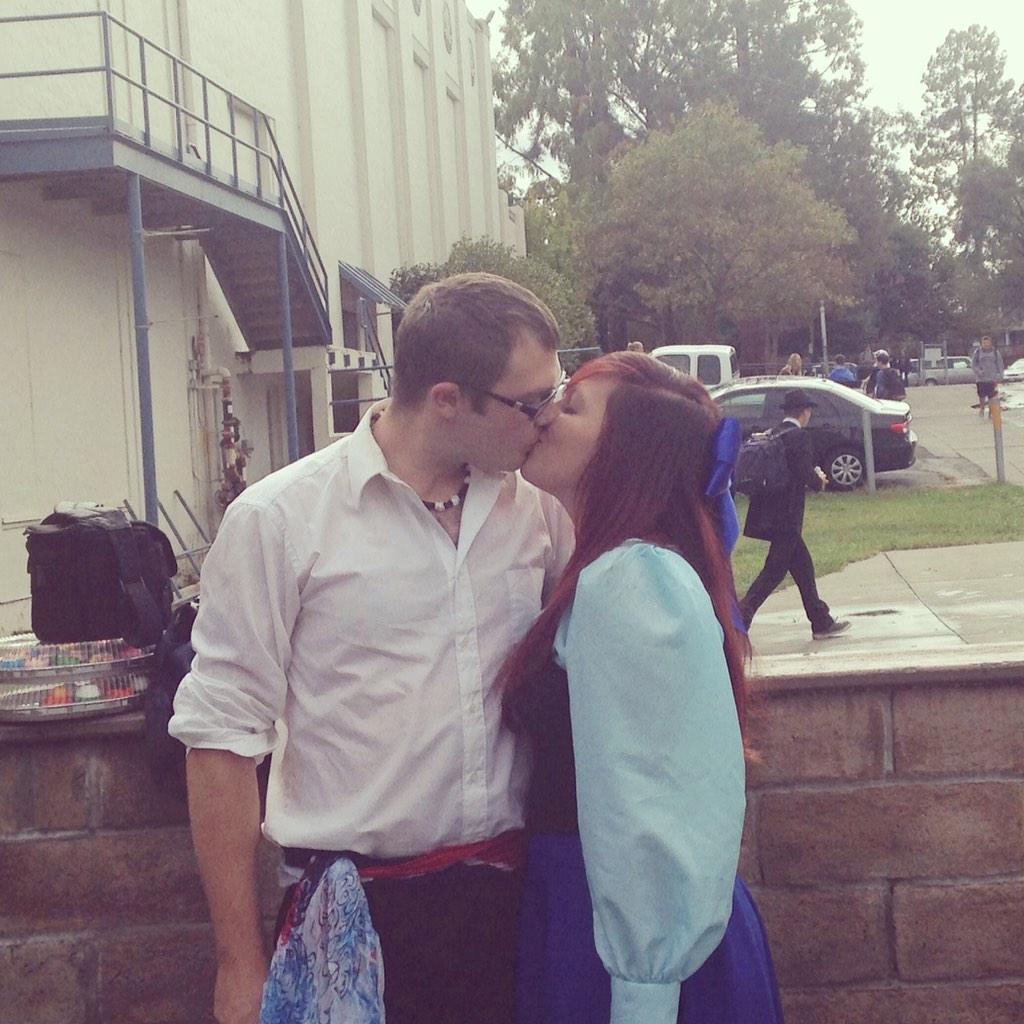 We dressed up as Ariel and Eric for Halloween in 2014.