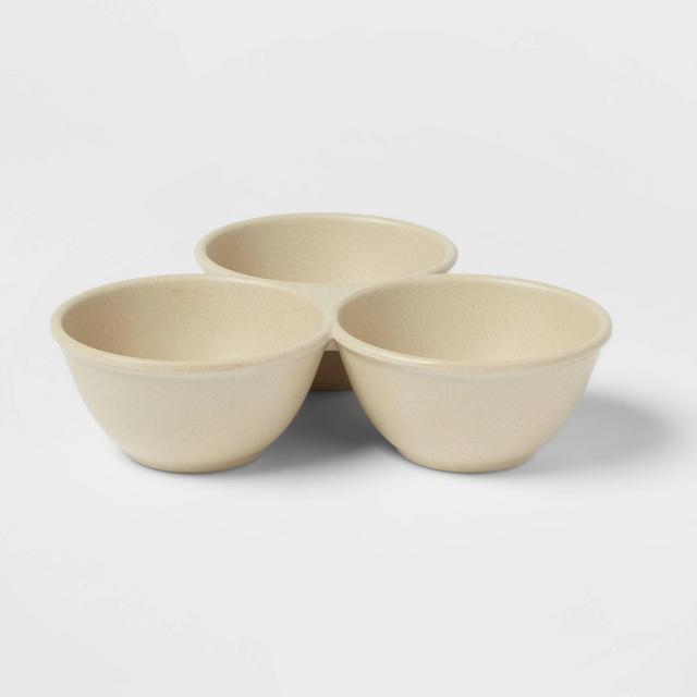 22.5oz Melamine Lancashire Triple Dip Bowl - Threshold™