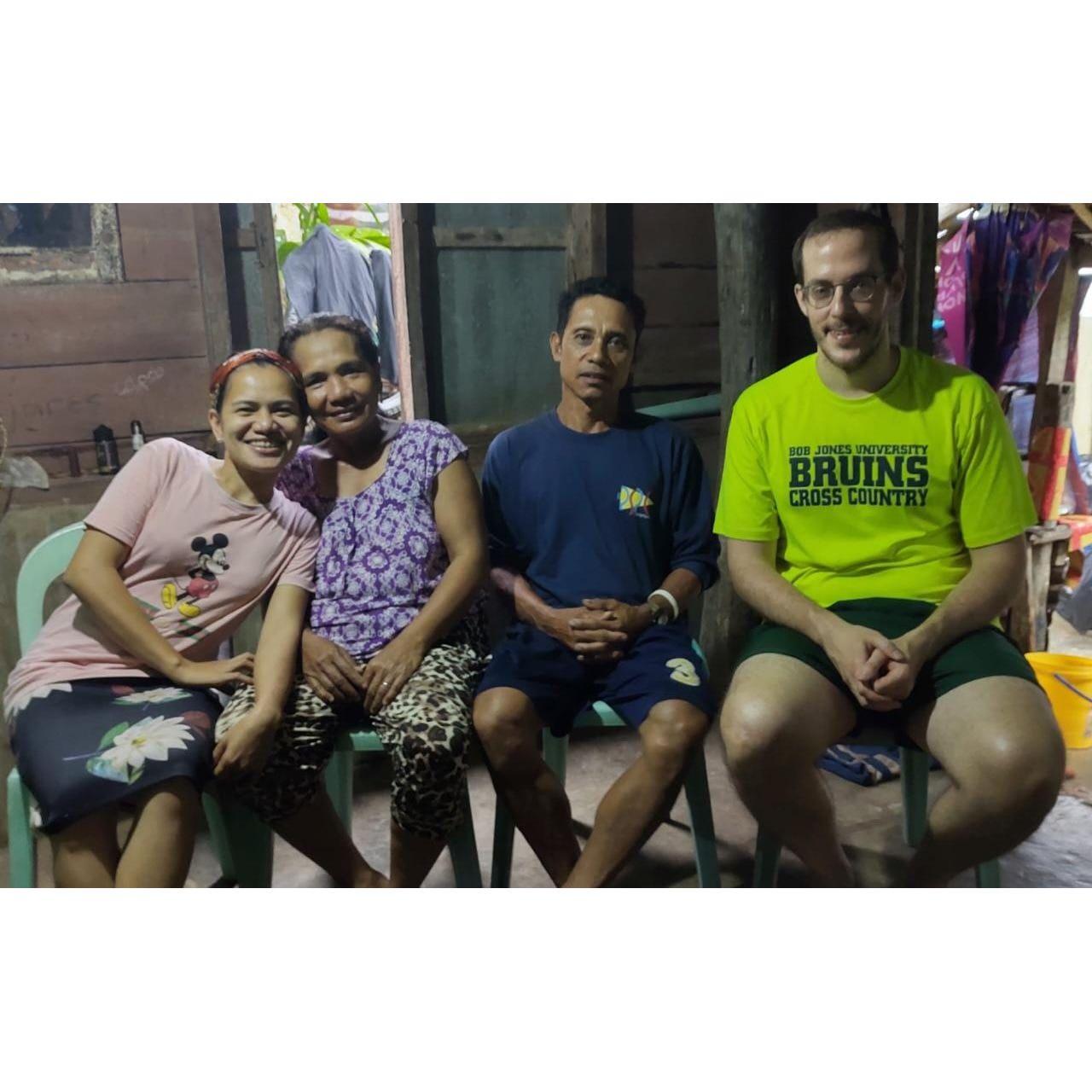 First picture together with her parents right after the proposal.