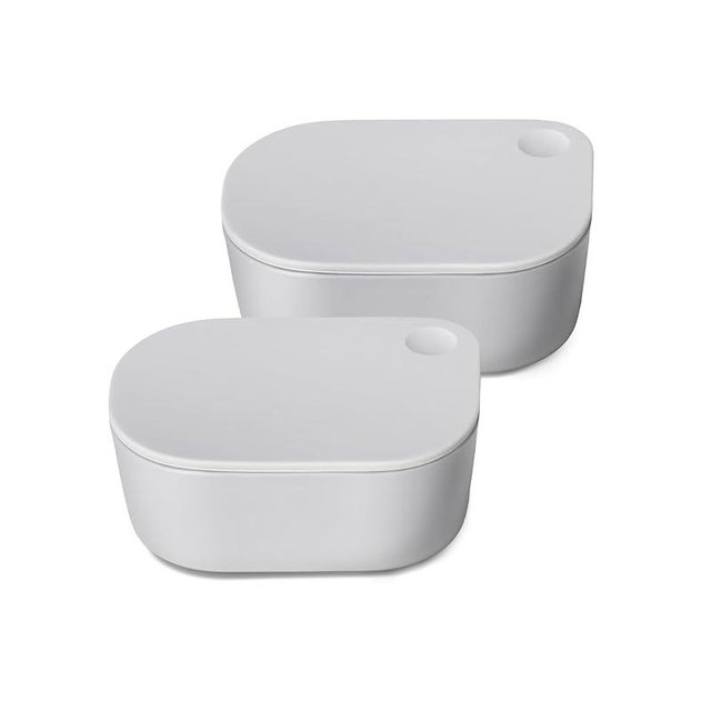 Caraway Mini Dash Inserts - 2pc .6 Cup Dash Ramekins w/Lids - Easy to Store, Non Toxic - Perfect for Sauces, Garnish, & Small Snack or Sides