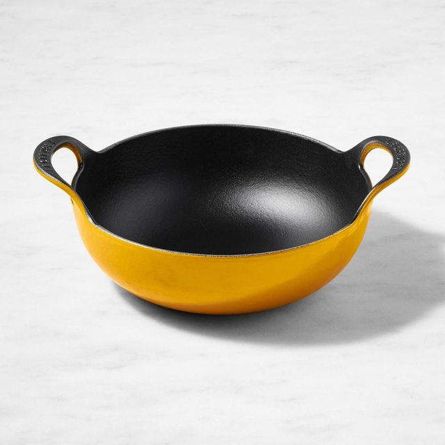 Le Creuset Enameled Cast Iron Traditional Round Balti Dish, 3-Qt., Nectar