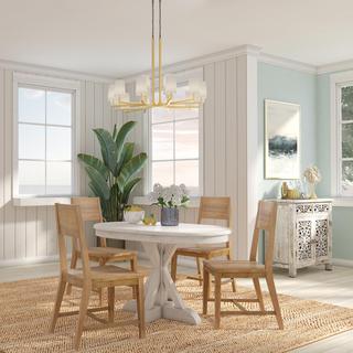 Gerald Oval French Vanilla Dining Table