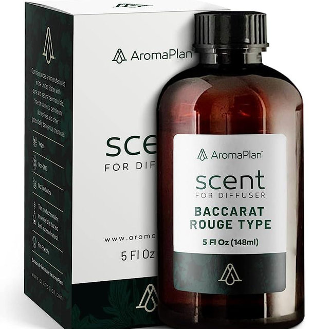 Hotel Scents Baccarat Rouge 5 Fl Oz, Hotel Collection - Natural & Vegan Scents - Diffuser Oil Blends for Aromatherapy - USA Fragrance, 5 Fl Oz (148ml)