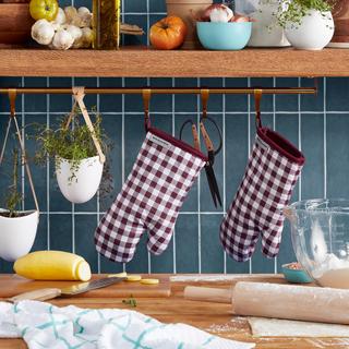 Gingham Oven Mitt, Set of 2