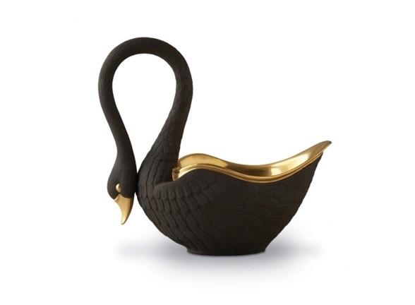 Swan Bowl - Medium - Black - L'OBJET