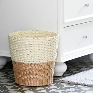 Handwoven Wicker Waste Basket