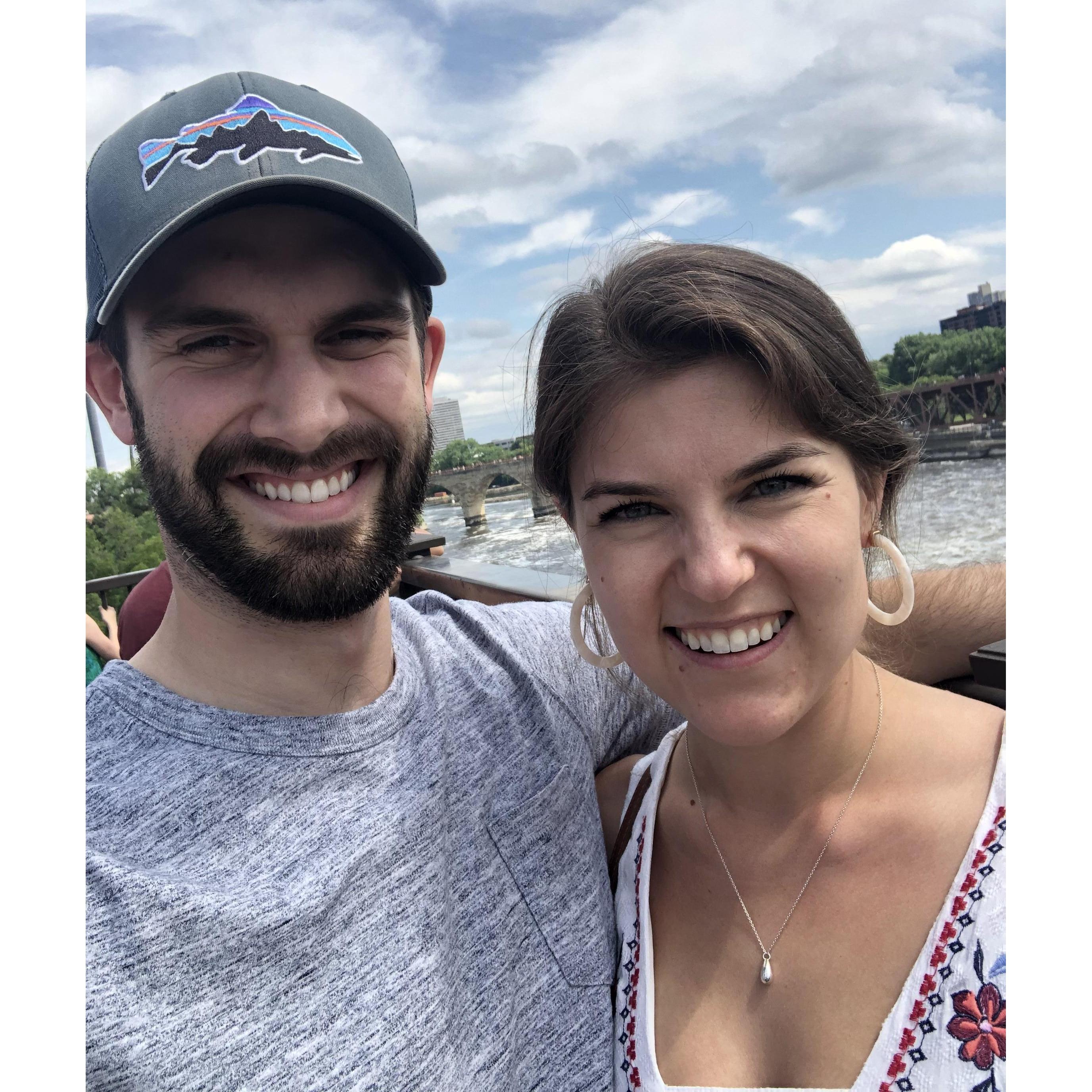 Our first picture together at the Stone Arch Bridge!
Minneapolis, MN
June 2019