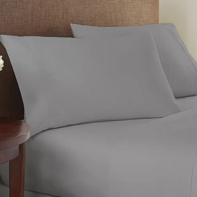 Studio 3B™ Solid 825-Thread-Count Queen Sheet Set in Alloy