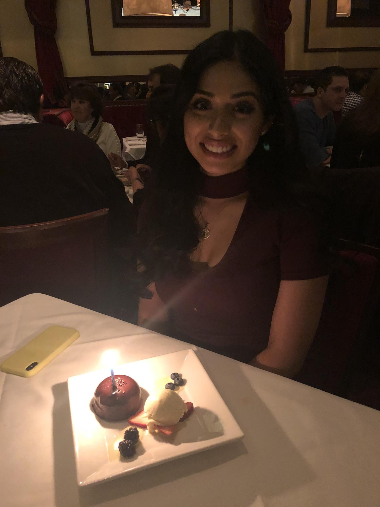 Celebrating Melina’s 25th birthday in the Windy City! 🎂