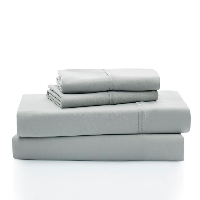 UGG 11825 Alahna Full Bed Sheets and Pillowcases 4-Piece Set Sleep in Luxury Machine Washable Deep Pockets Wrinkle-Resistant Silky Cooling Technology for All-Season Comfort, Full, Mineral