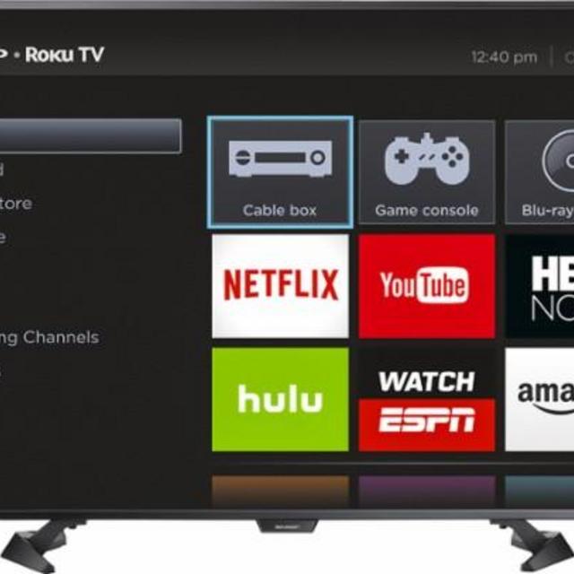 Sharp - 50" Class (49.5" Diag.) - LED - 1080p - Smart - HDTV Roku TV - Black