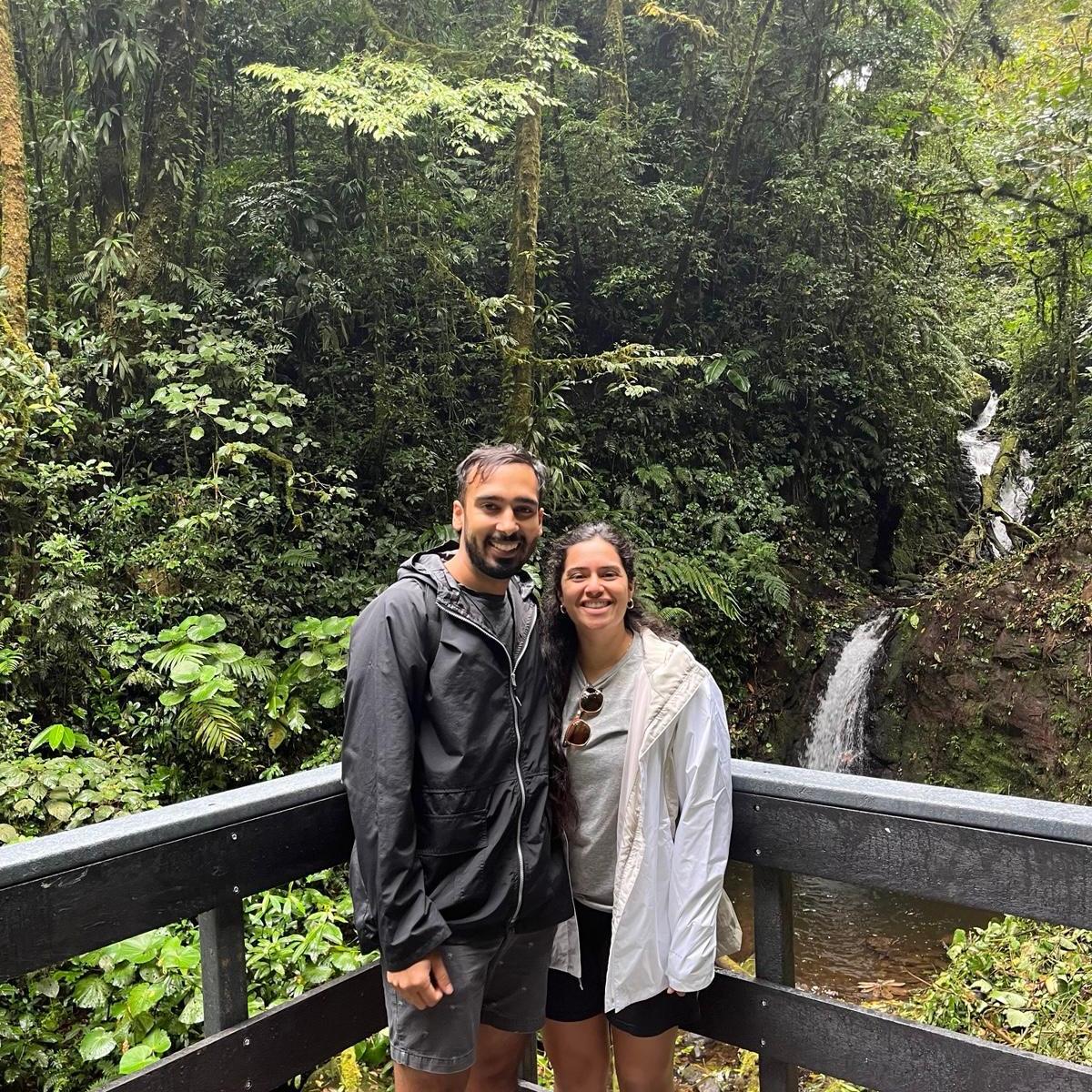 Celebrating moving to Boston and Hans's new job in Costa Rica