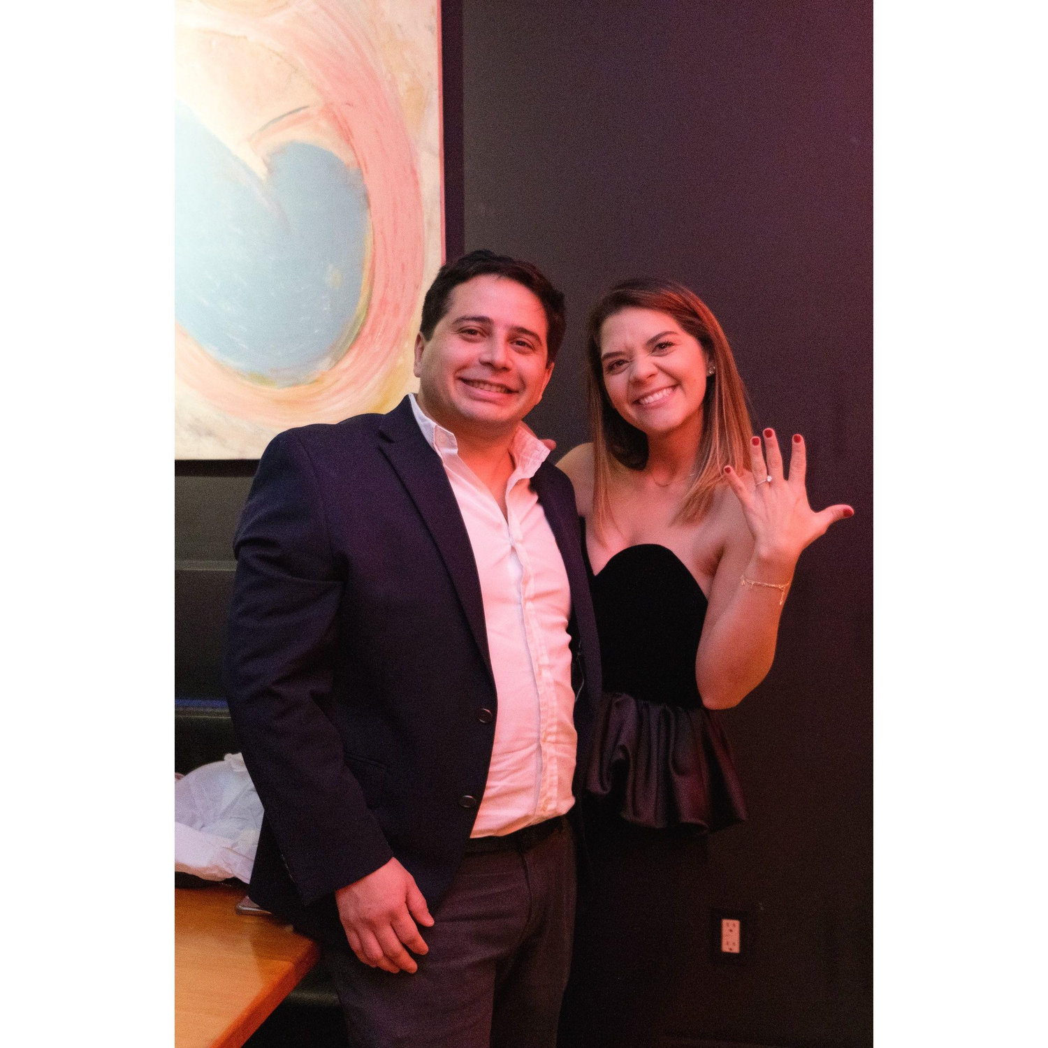 The day we got engaged!