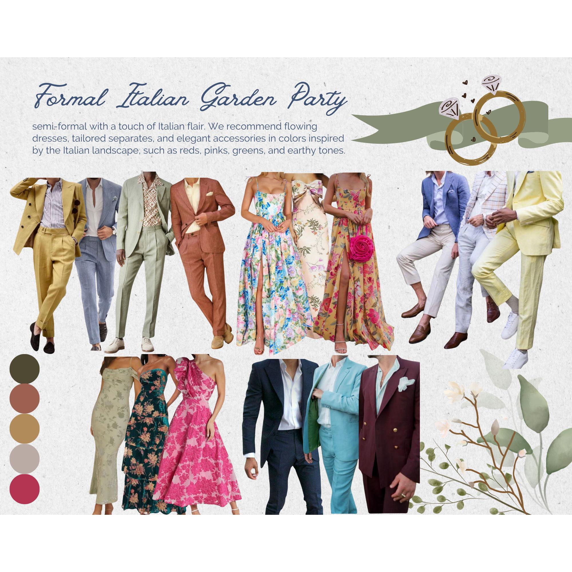 Not sure what to wear? Here's a mood board!