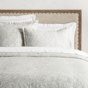 Vanessa Printed Tencel® Duvet Cover- Gray