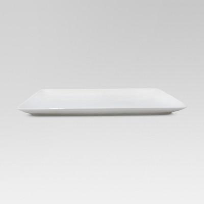 Porcelain Rectangular Platter White 9.5"x15.25" - Threshold™
