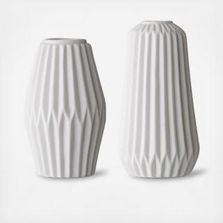 Fluted Vase 2-Piece Set
