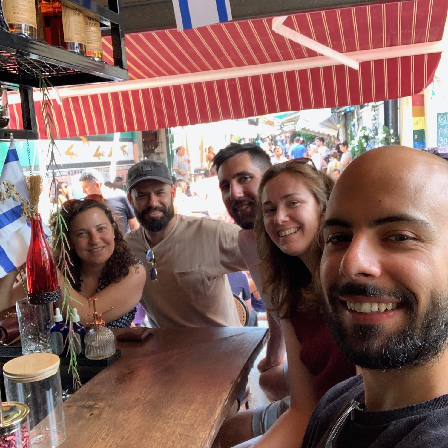 Exploring Tel Aviv with Eldad, Inbal and Fabrizio