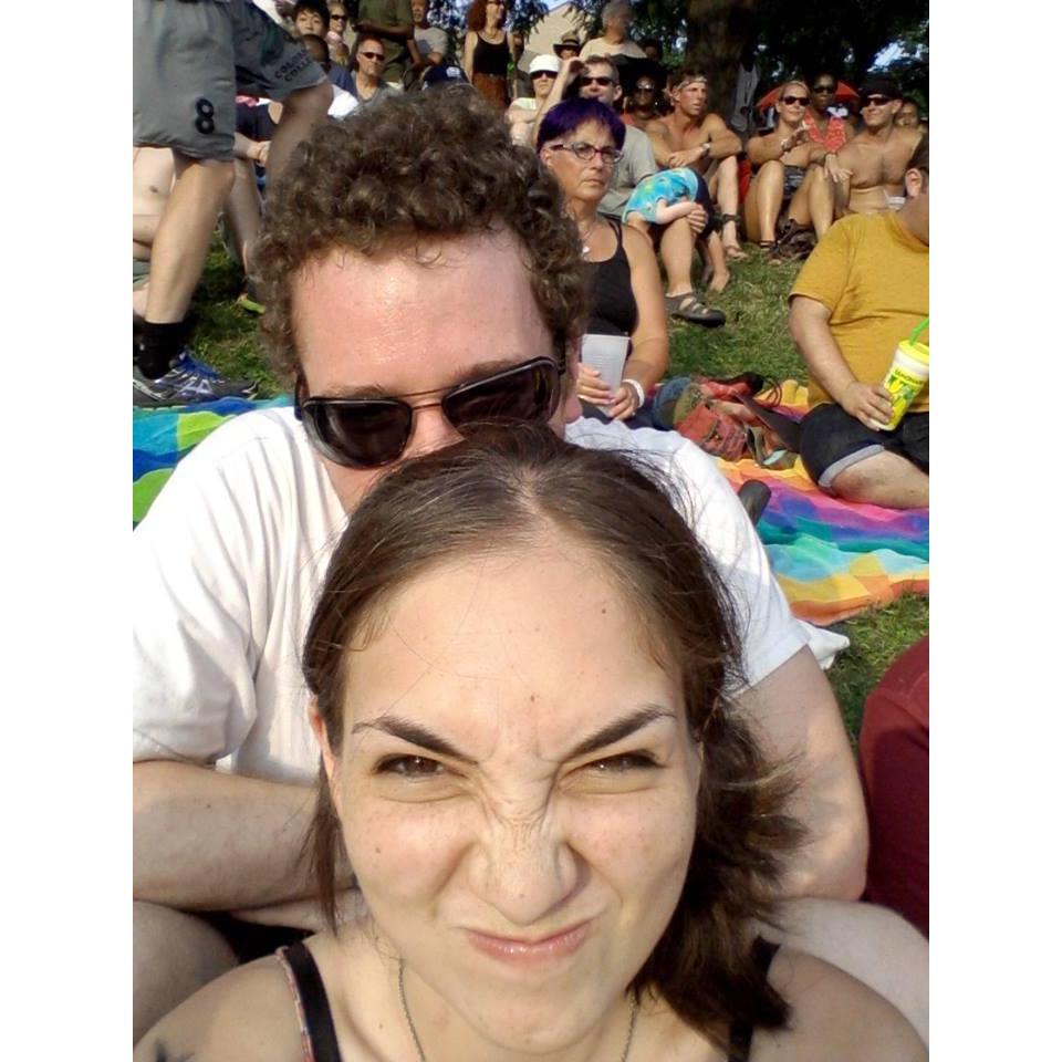 Being goofy at Artscape