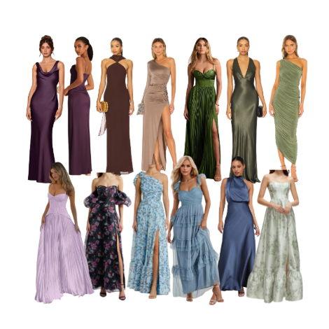 Examples of what to wear. Tasteful patterns as shown are welcome. We ask that shawls and wraps worn be elegant, in keeping with the formal tone of the event.