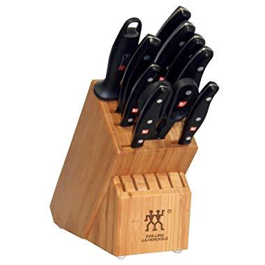 Zwilling J.A. Henckels 30768-000 TWIN Signature Knife Block Set, 11 Piece, Black