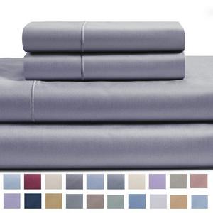 Chateau Home Collection - 800 Thread Count Best Bed Sheets 100% Egyptian Cotton Sheets Queen Set - Charcoal Long-staple Cotton Queen Sheet For Bed, Fits Mattress Upto 18'' Deep Pocket Soft Sateen Weave Sheets and Pillowcases
