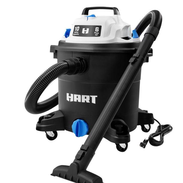 HART 10 Gallon 6.0 Peak HP Wet/Dry Vacuum