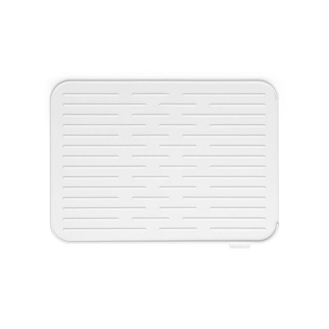 Silicone Dish Drying Mat, Light Gray, 17"x12.6"