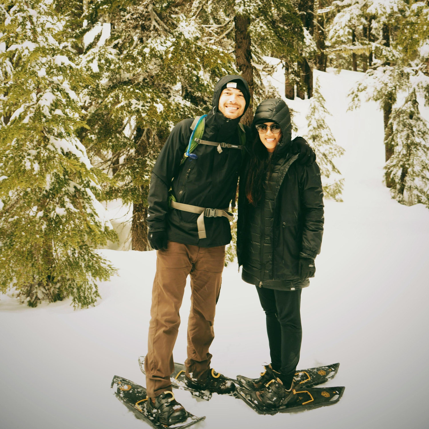 Snowshoeing at Mt. Bachelor in Bend, Oregon - Apr 2018