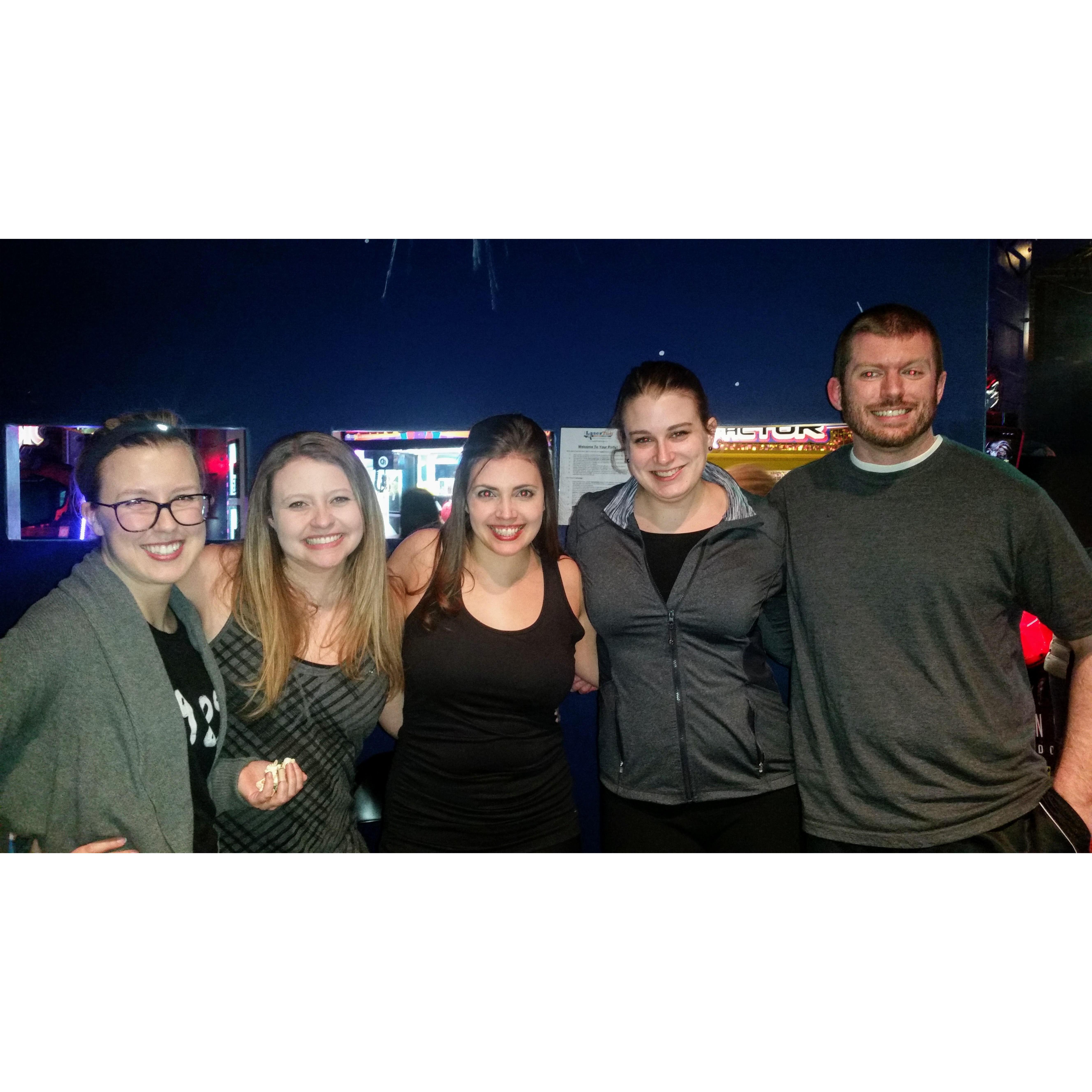 Kaitlyn's Laser Tag birthday party