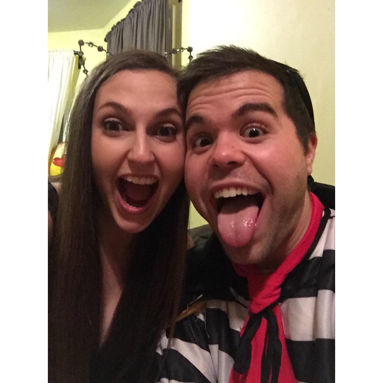 Halloween in Boston - Cat Woman and The Hamburlgar!