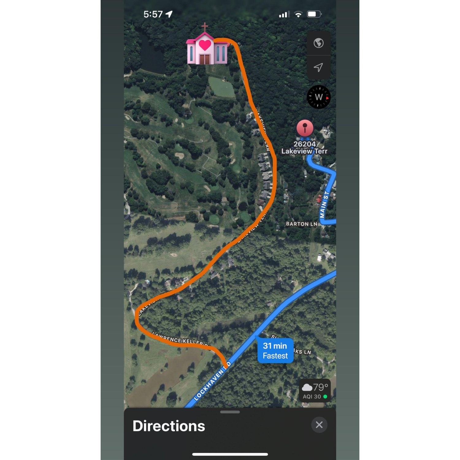 The GPS will take you to the WRONG address. Please follow the orange path on the picture we provided.