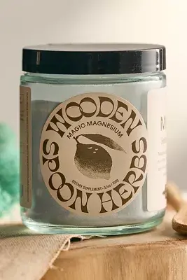 Wooden Spoon Magnesium Spirulina Blue Lemonade Powder