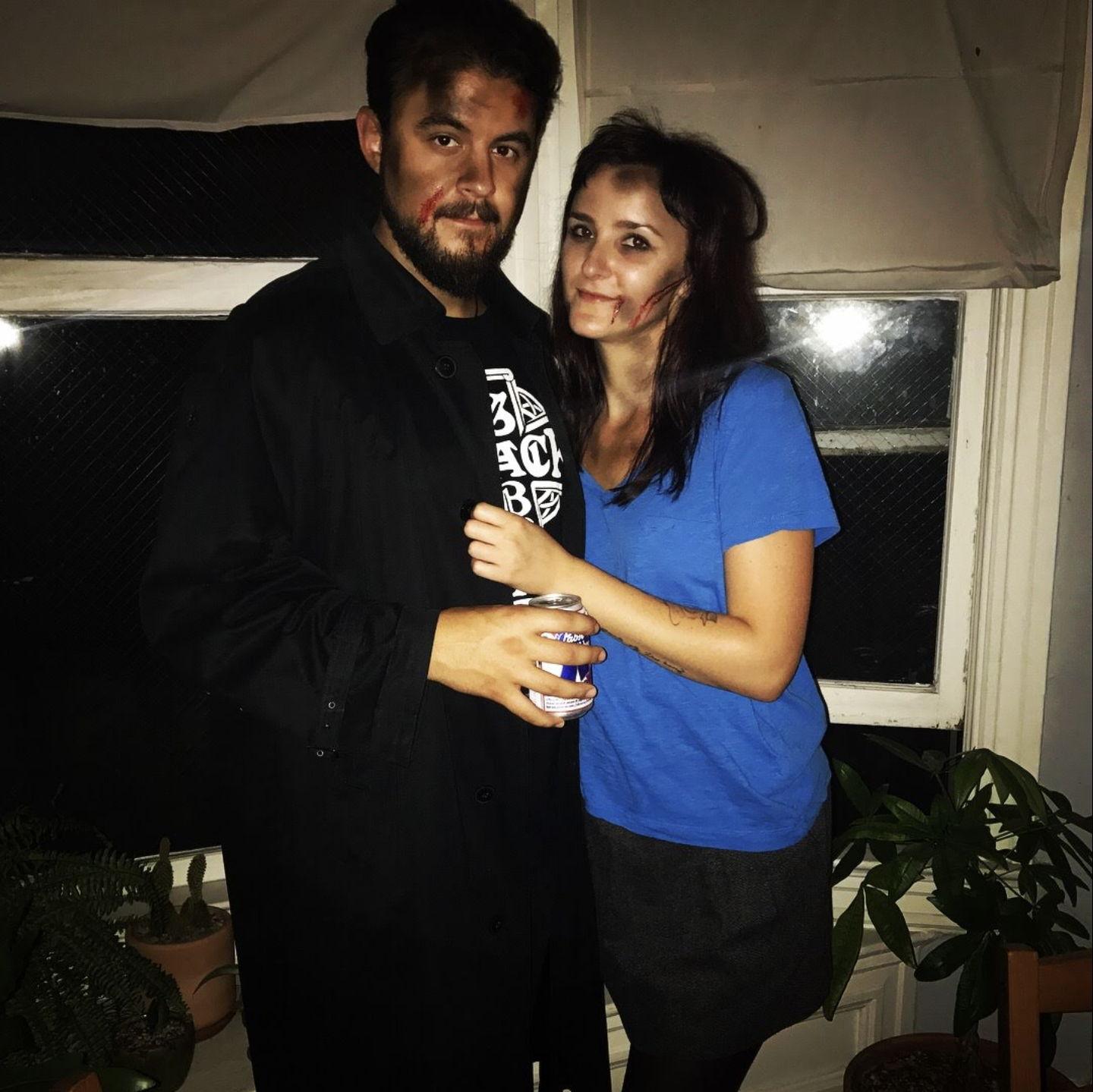 Our first Halloween together, aka the start of all our couple costumes(The Heathers)