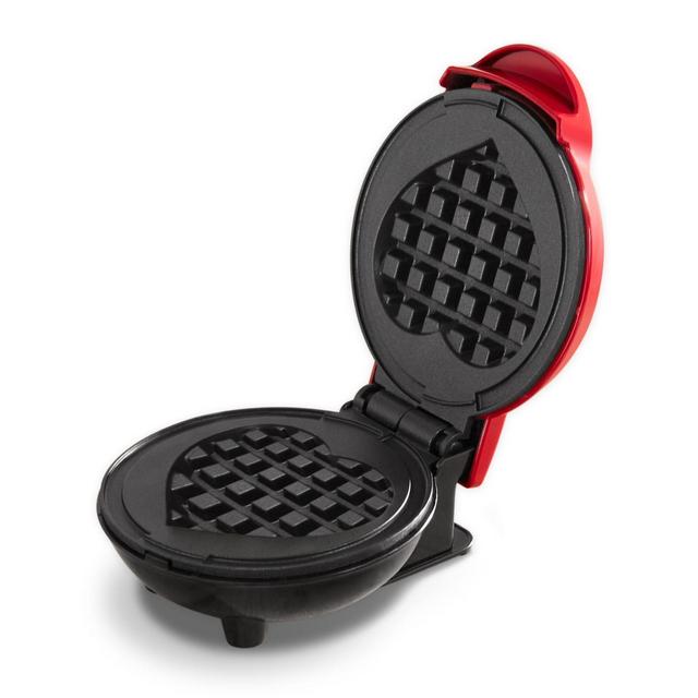 Dash® Heart Mini Waffle Maker in Red