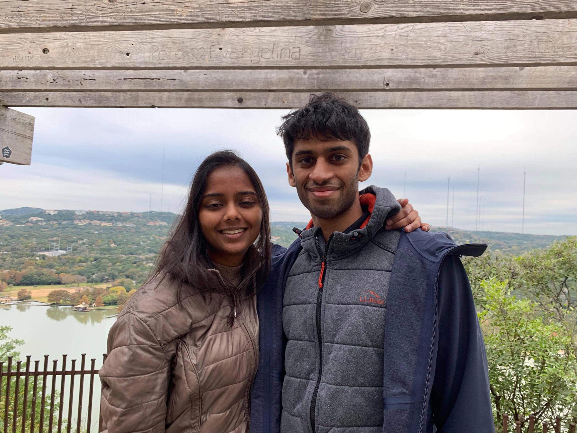 (Fall 2018) Kinjal visited Avi in Austin to spend thanksgiving with Avi and his familiy!