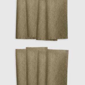 European Linen Napkins (Set of 8) in Aloe