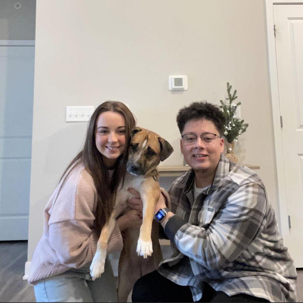 Our first Christmas with Sadie!