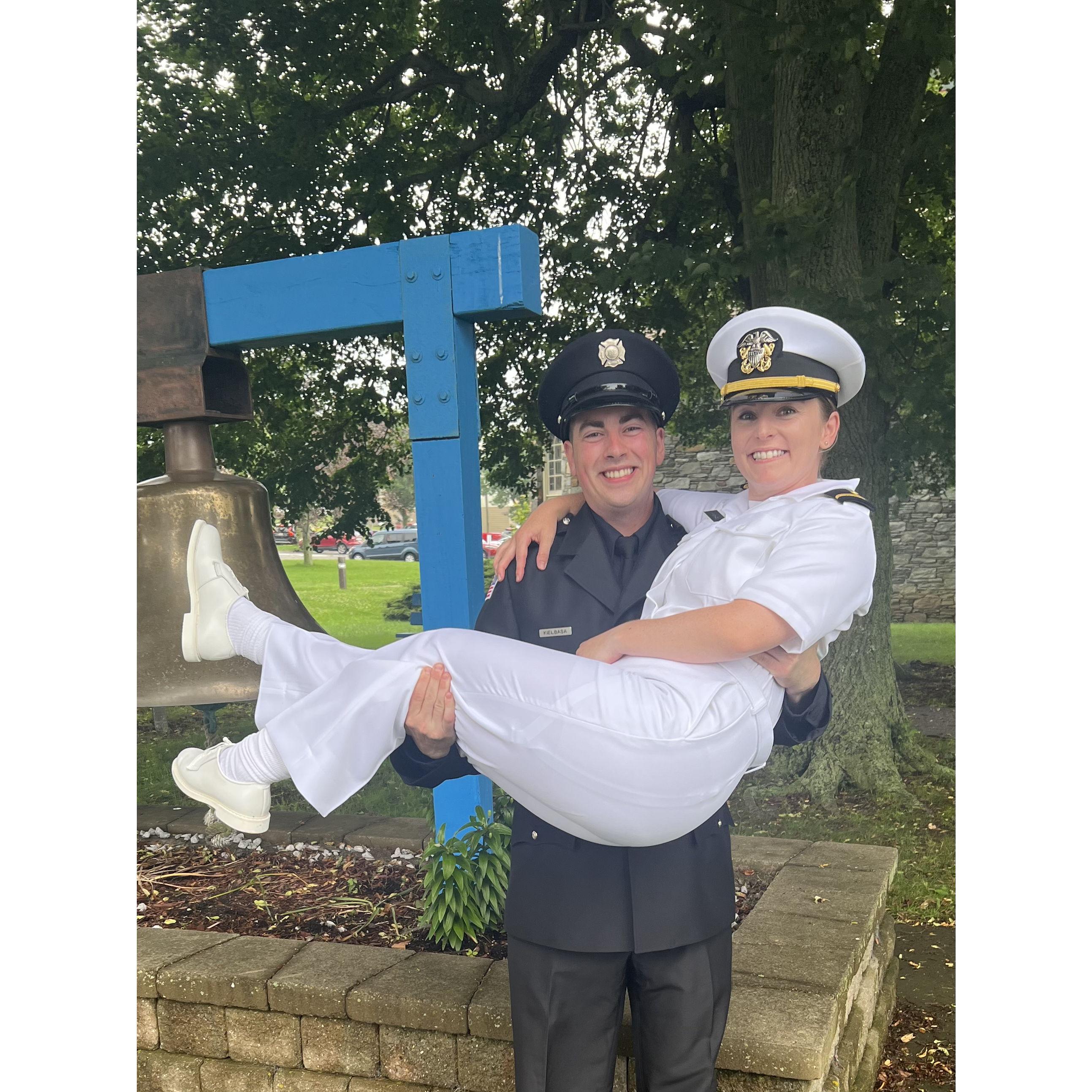 Laura graduates from Navy Officer Development School