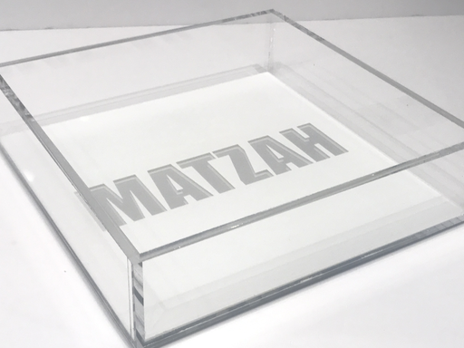 MATZAH TRAY | WHITE/MIRROR