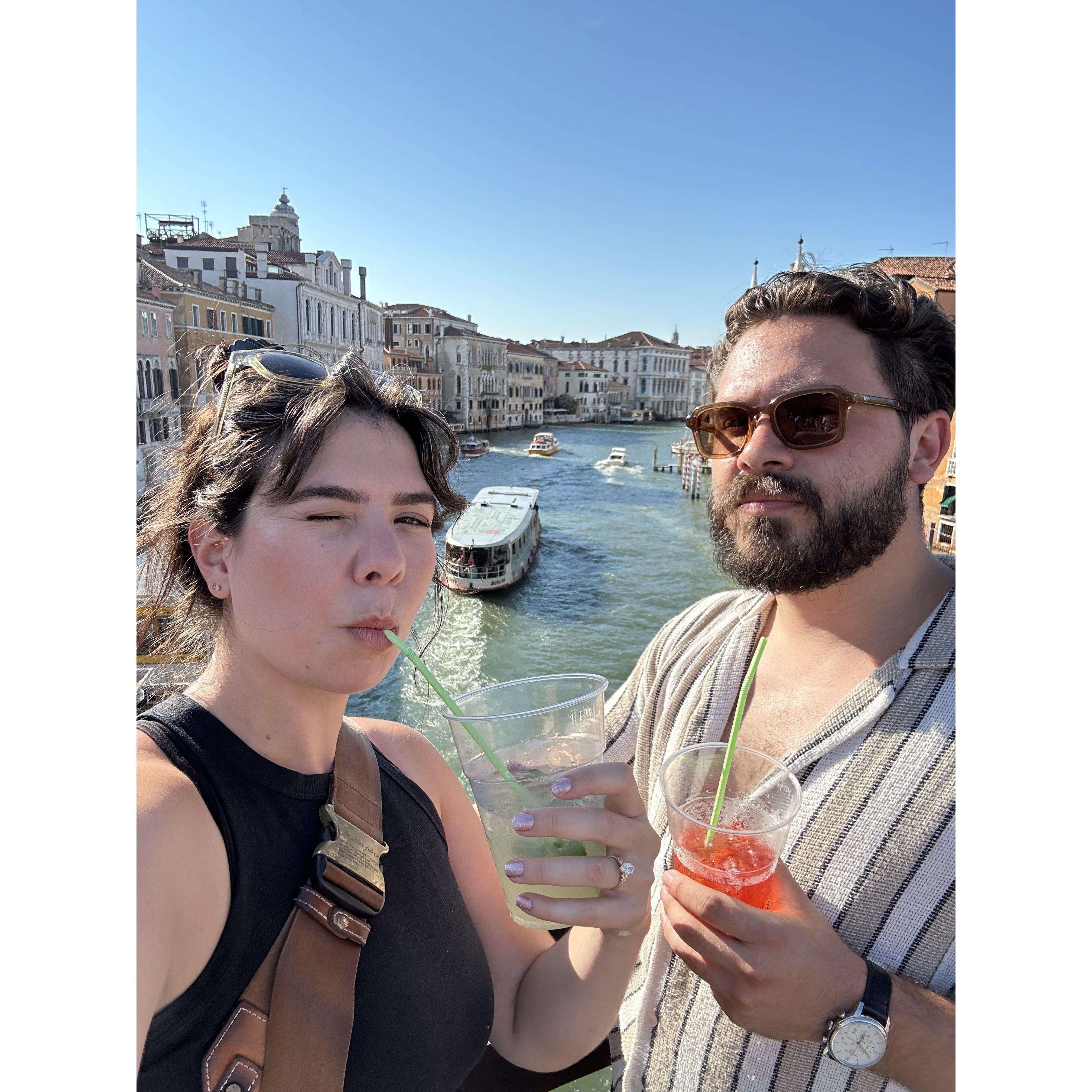Venice the day after we got engaged. Italy 2024