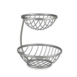 Spectrum™ Ashley 2-Tier Server in Satin Nickel