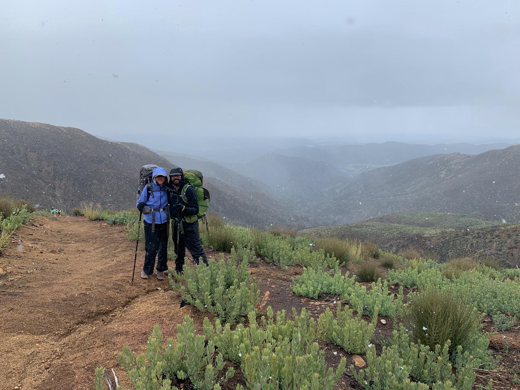Hell hike where Karina got her first taste of rainy backpacking
