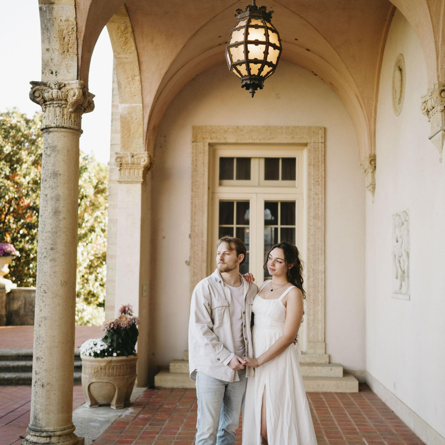 Engagement photos at the Philbrook November 2025