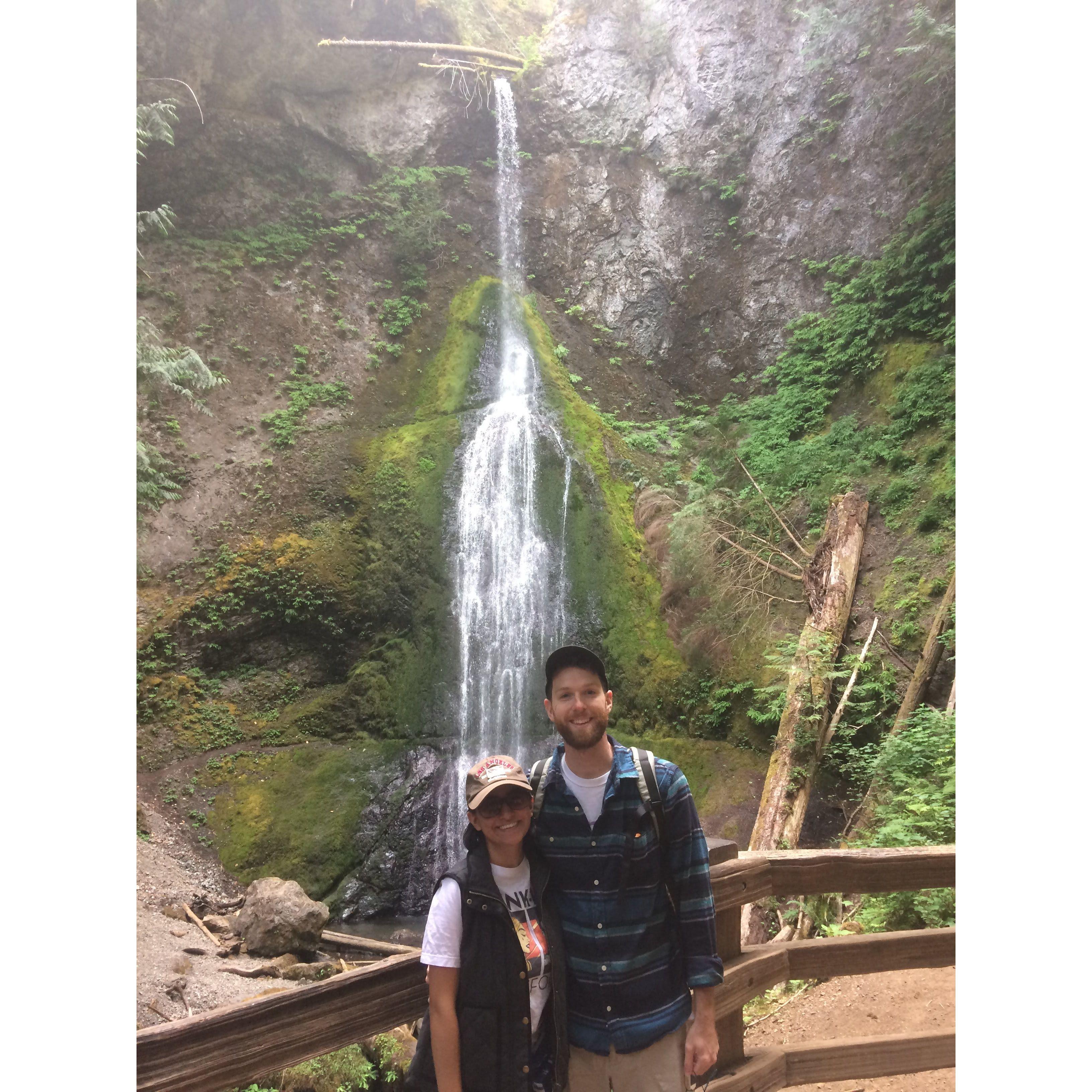 Marymere Falls in Washington - August 2017