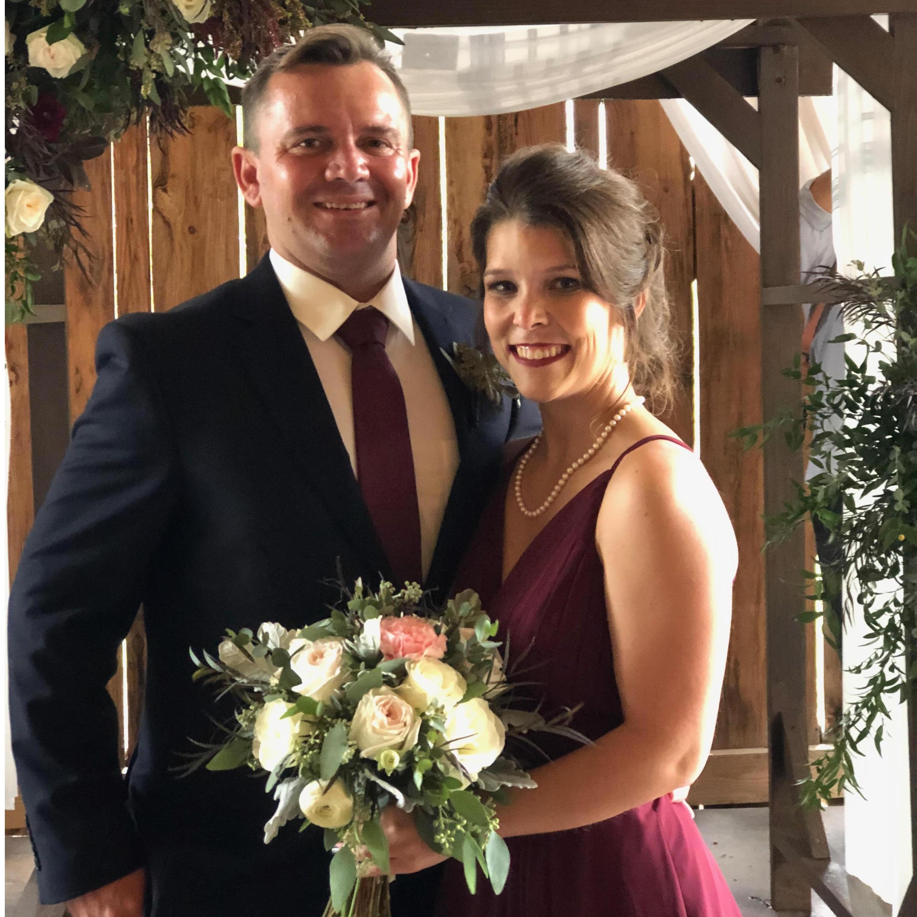 Being groomsman and bridesmaid in Dylan & Julia's wedding on October 10, 2020. We clean up well!