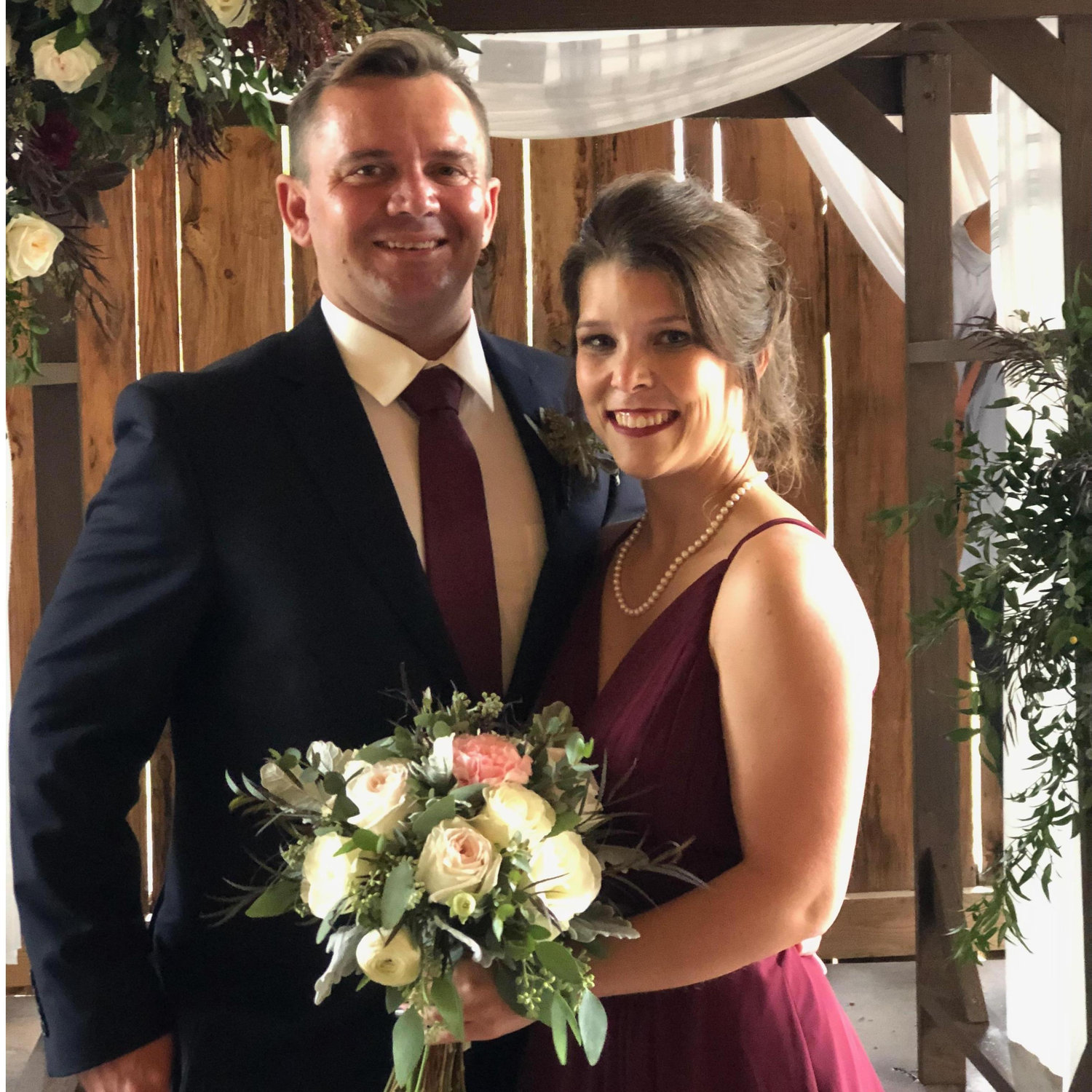 Being groomsman and bridesmaid in Dylan & Julia's wedding on October 10, 2020. We clean up well!
