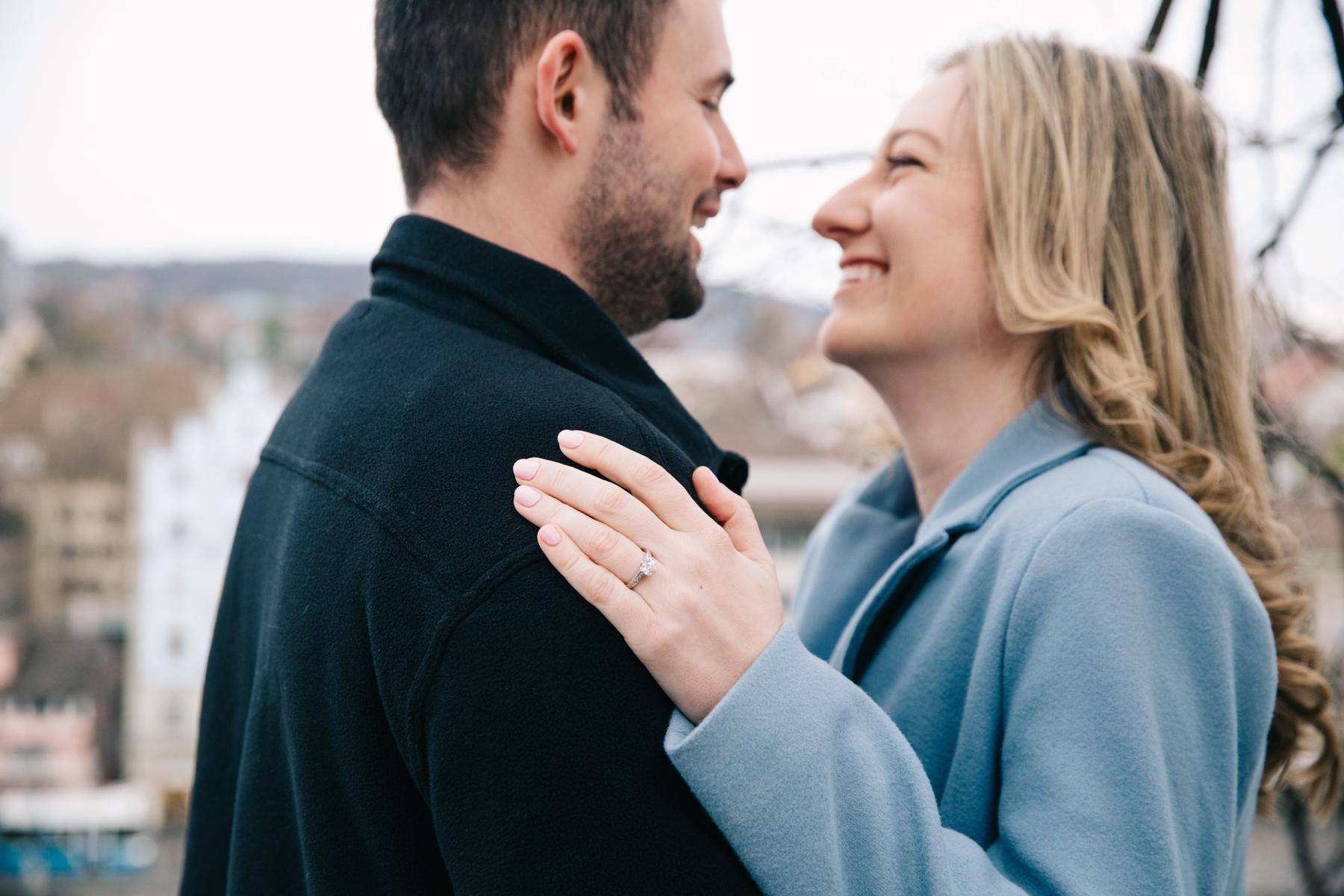 A photo from our engagement shoot in Switzerland!