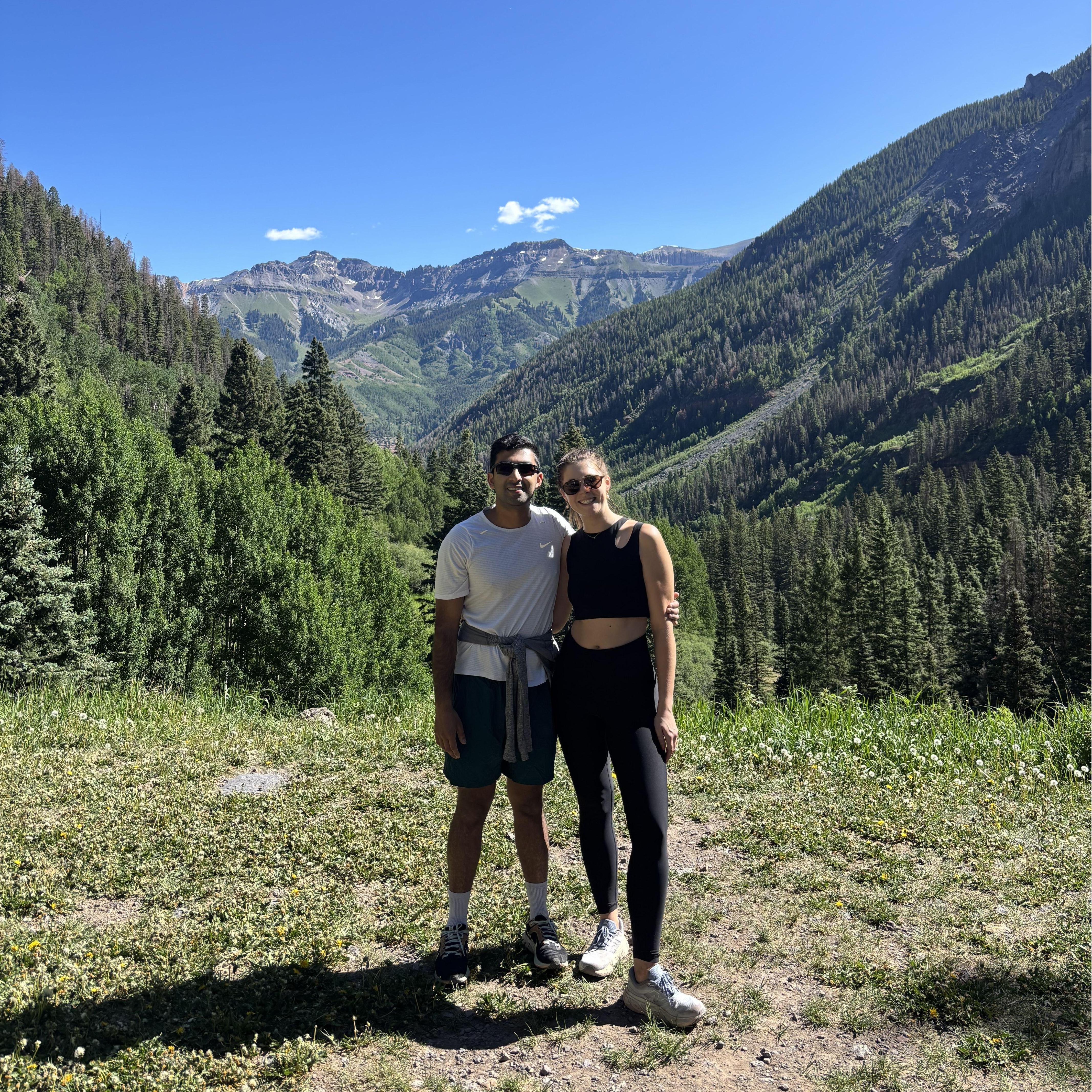Hiking in Telluride (out of breath just looking at this picture)