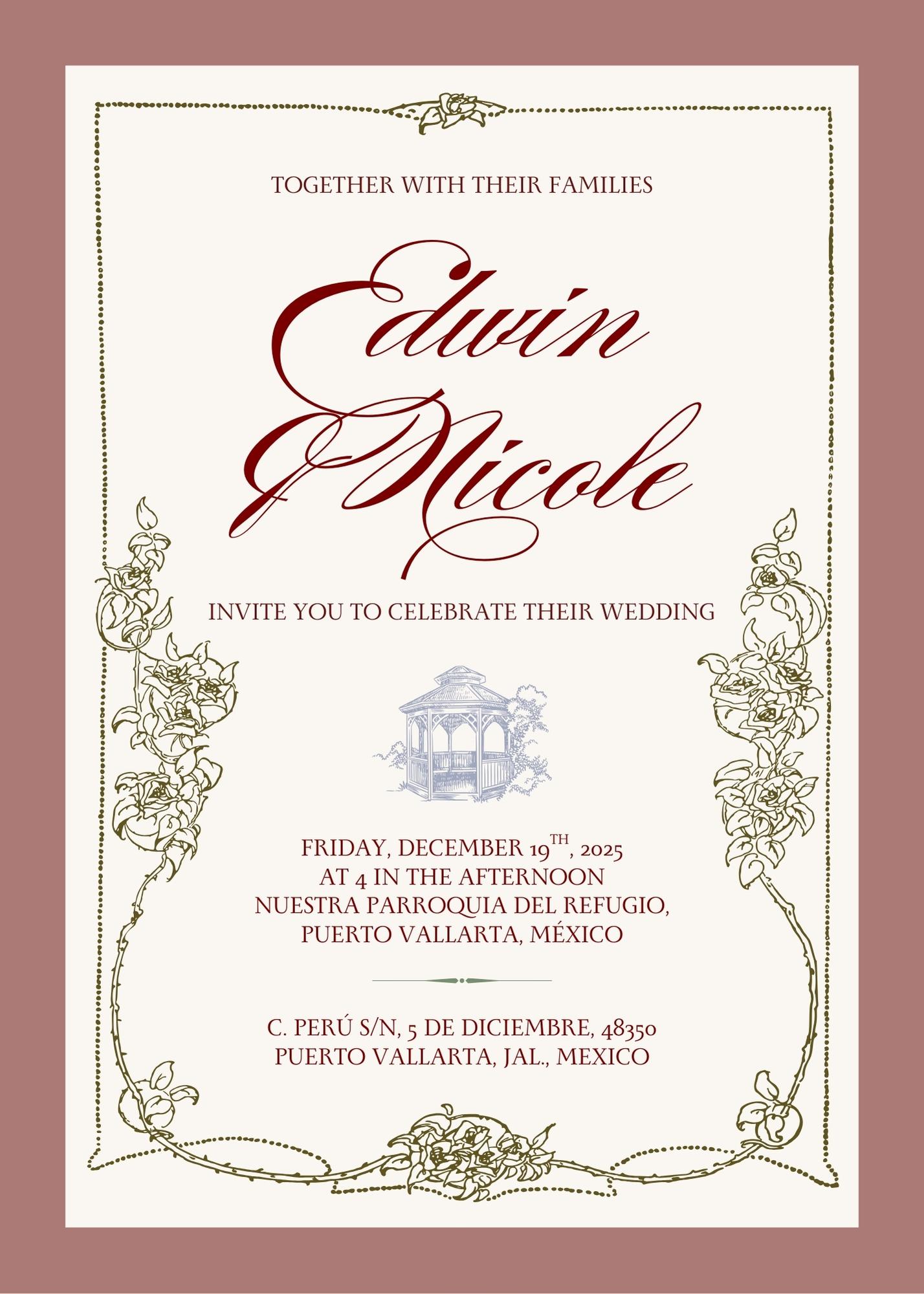 The Wedding Website of Nicole Sanchez and Edwin Olmedo